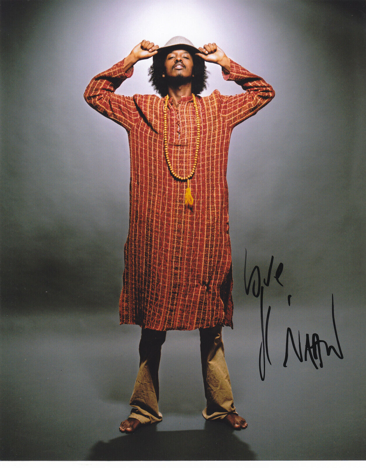 K'NAAN SIGNED AUTOGRAPH 8X10 Photo Poster painting WAVIN' FLAG HIP HOP MUSIC EXACT PROOF #2