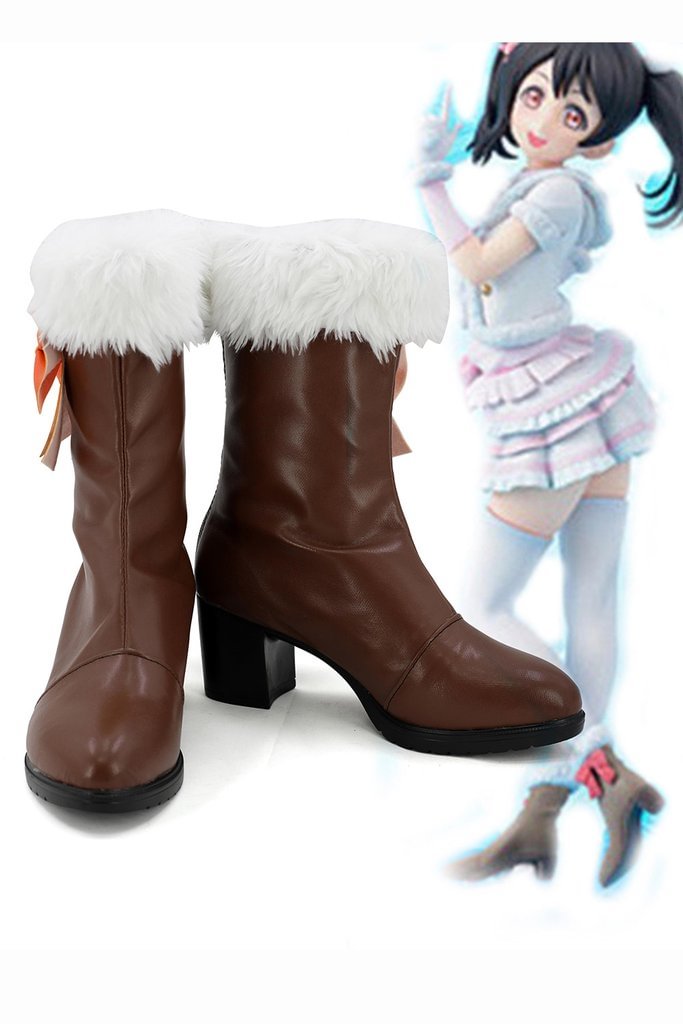 Love Live School Idol Project Season 2 Snow Halation Nico Yazawa Boots Cosplay Shoes