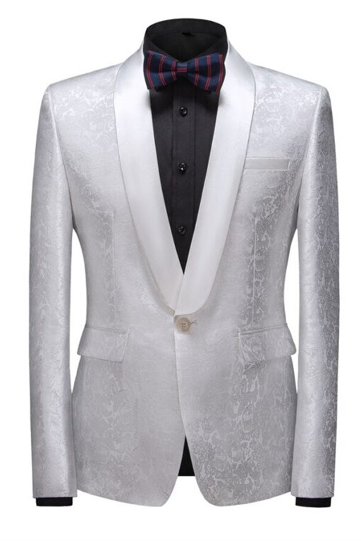 Bellasprom Slim Fit Shawl Lapel One Button Wedding Suit For Men Bellasprom