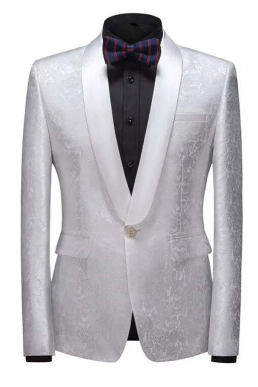 Daisda Classic Slim Fit Shawl Lapel One Button Wedding Suit For Men