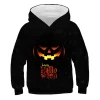 Kids Boys Girls Halloween 3D Printed Casual Face Pumpkins Hoodies