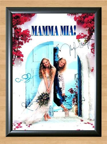 Mamma Mia Amanda Seyfried Cast Signed Autographed Photo Poster painting Poster Print Memorabilia A4 Size