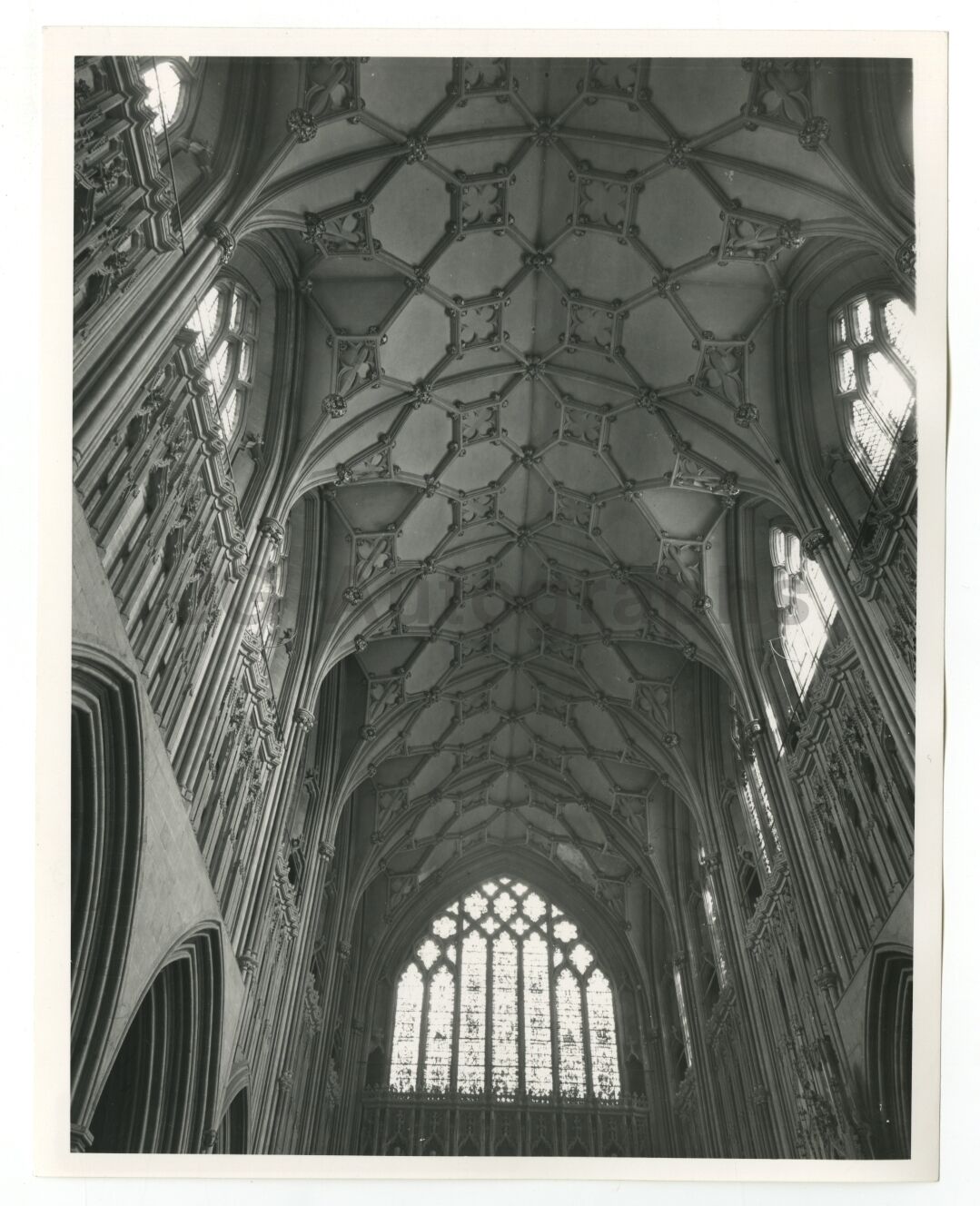 Wells Cathedral - Vintage Publication Photo Poster paintinggraph - England