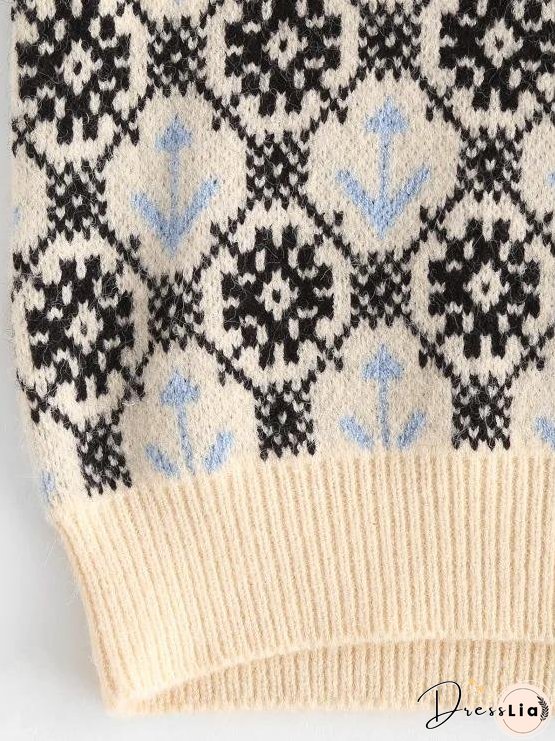 Anchor Snowflake Sweater Vest