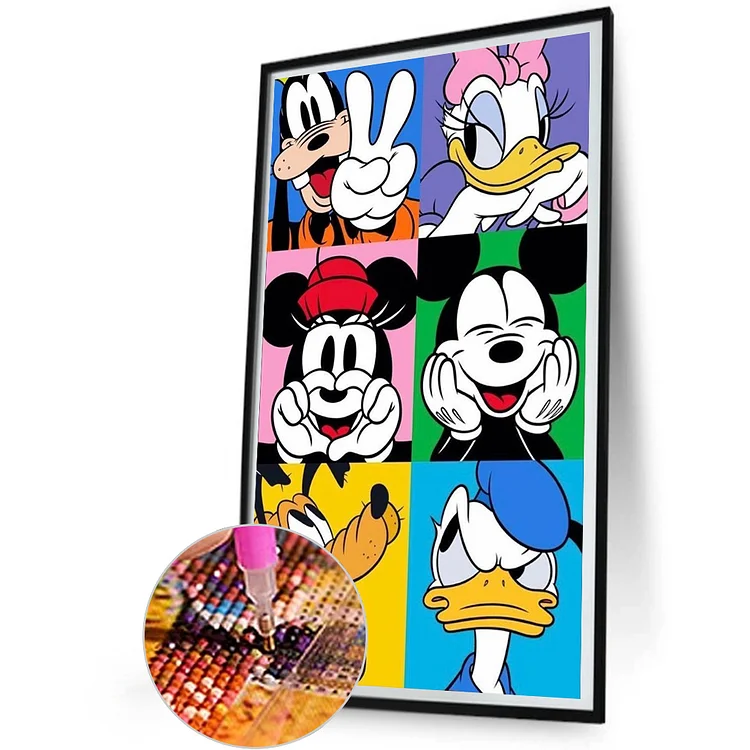 5D Diamond Painting Mickey & Friends Disney Roller Coaster Kit