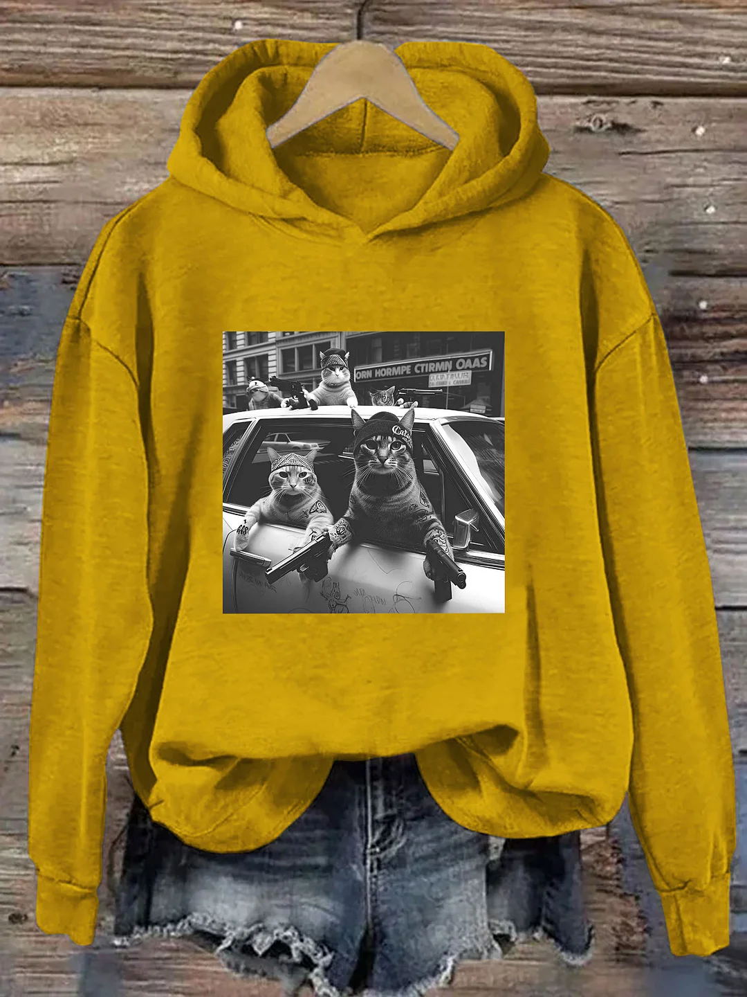 Funny Cat Gang Hoodie