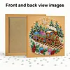 Christmas Train Framed Pearl Painting Kit 25x25cm for Adults