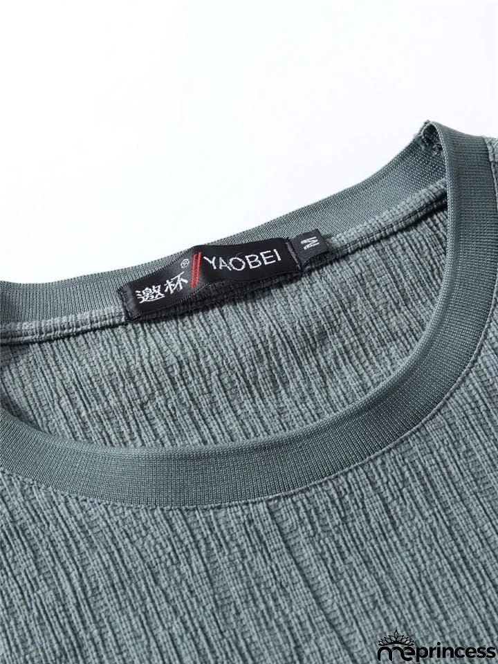 Oversize Comfy Two-Piece Outfit Solid Color T-Shirts + Drawstring Shorts