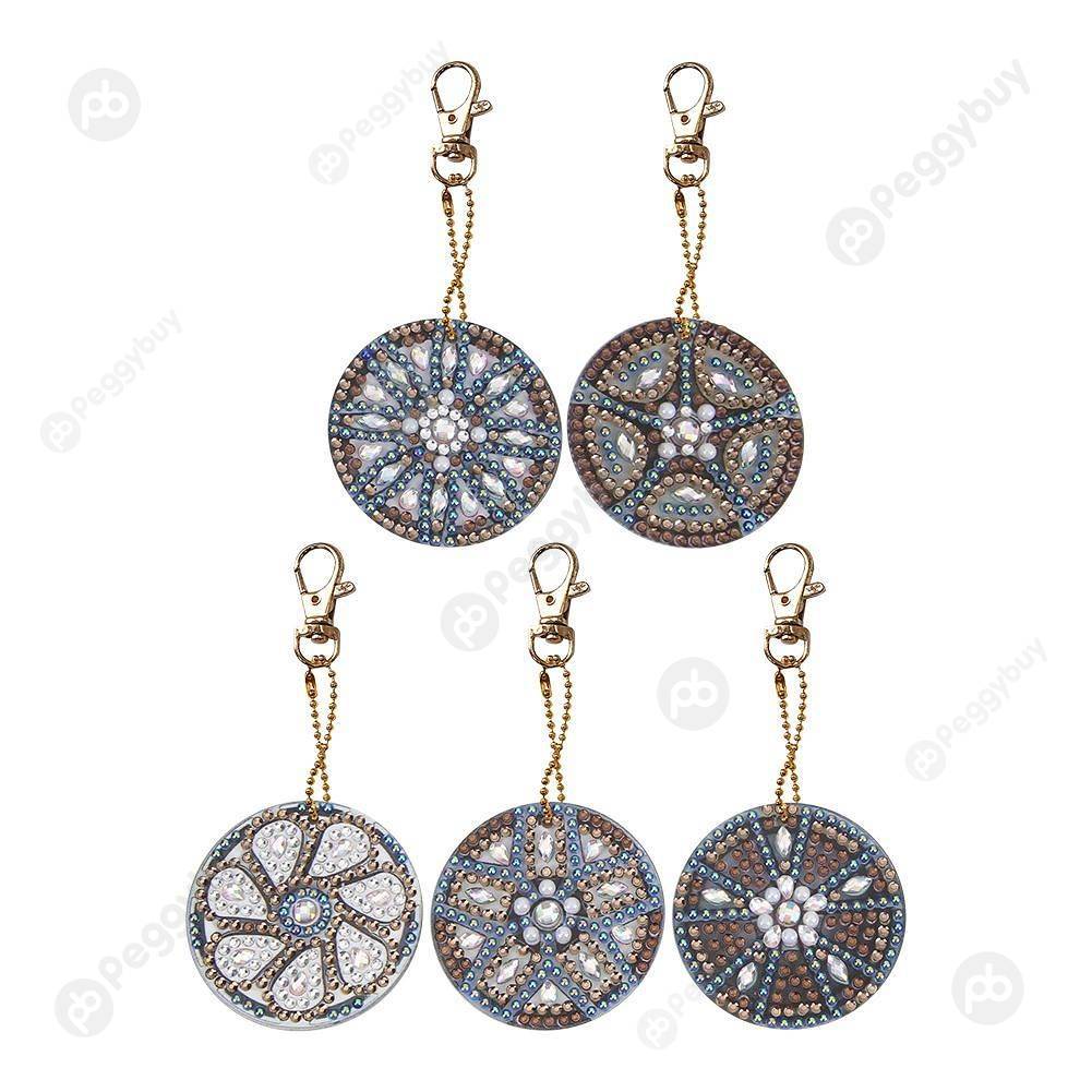 

5pcs Wheel-DIY Creative Diamond Keychain, 501 Original