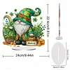 Diamond Painting Acrylic Single Sided March Gnome Ornaments Tabletop Home Office Decor