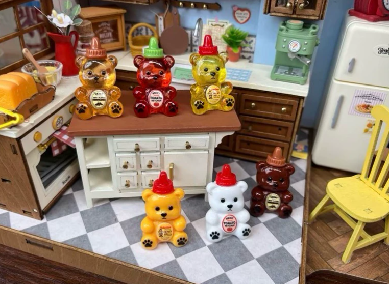 Mini Bear Jam Bottle Resin Charm
