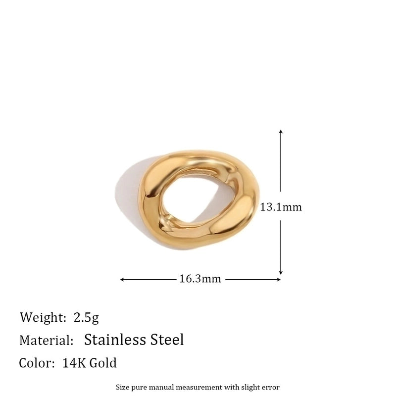 1 Piece 304 Stainless Steel 14K Gold Plated Geometric Jewelry Accessories Pendant