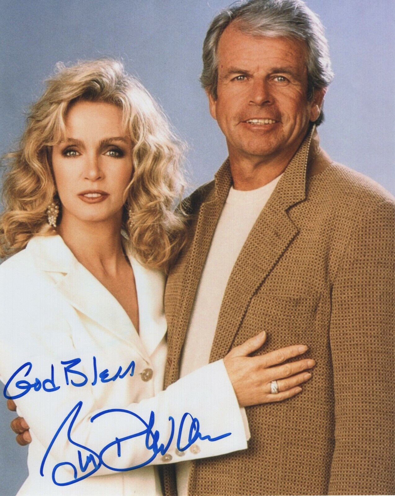 WILLIAM DEVANE SIGNED AUTOGRAPH KNOTS LANDING 8X10 Photo Poster painting