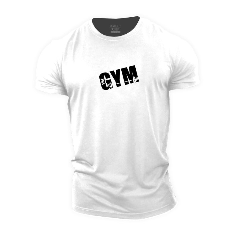 Cotton Gym Pattern Graphic T-shirts tacday