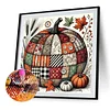 Patchwork Kürbis DIY Quadrat Vollbohrer Dimond Gemälde Kit Wanddekoration 35x35cm