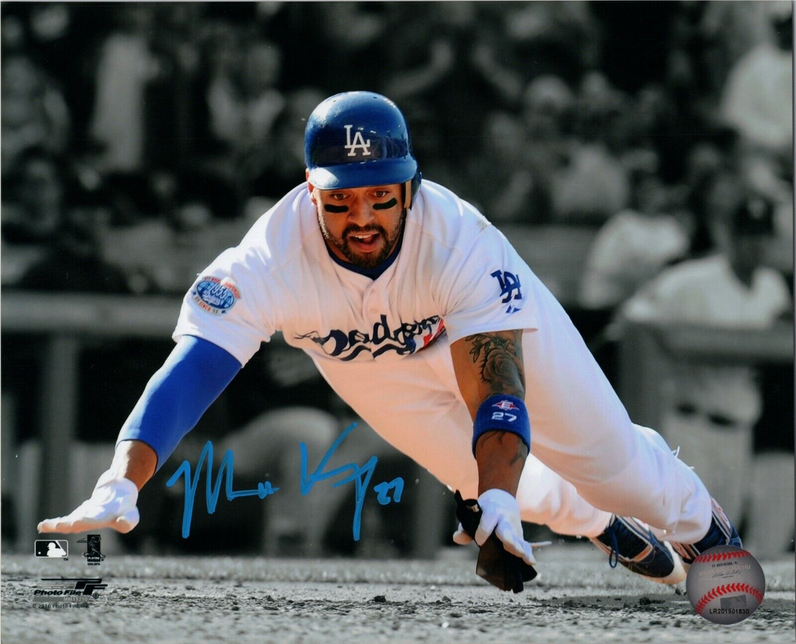 ~ MATT KEMP Authentic Hand-Signed LOS ANGELES DODGERS