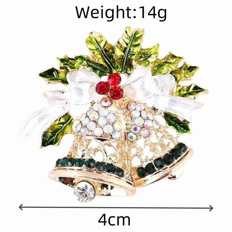 Elegant Pin Bell Alloy Inlay Rhinestones Women’s Brooches