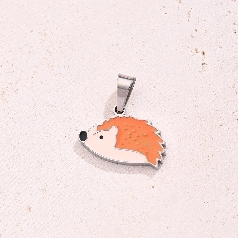 1 Pc/Package 11.5x16mm 12x16mm 15x14mm 6x3mm 304 Stainless Steel 18K Gold Plated Hedgehog Squirrel Dragonfly Polished Jewelry Accessories Pendant