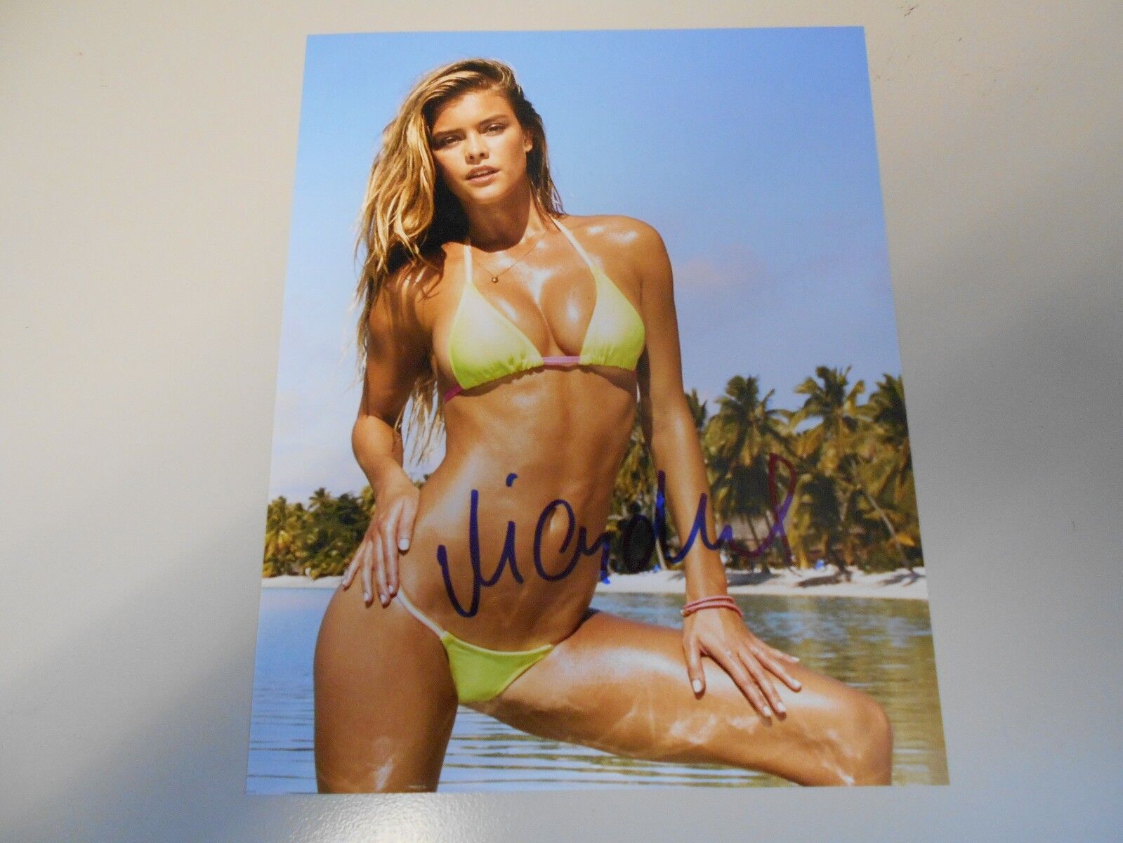 NINA AGDAL MODEL * ACTRESS * SUPER HOT *HAND SIGNED Photo Poster painting * 8 X 10 W/COA