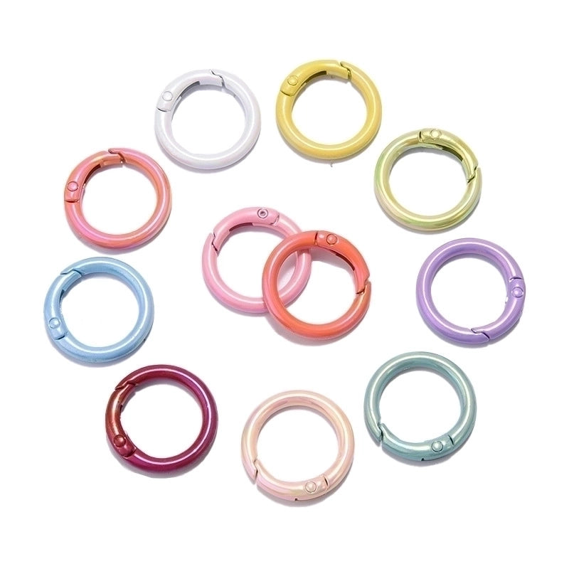 Basic Round Alloy Plating Unisex Bag Pendant Keychain