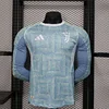 Joyfball 2025/2026 Player Version Long Sleeve Juventus Away Football Shirt 1:1 Thai Quality（The player version jersey is a bit tight, please pay attention to the size selection）