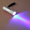 9LED Texture Pocket UV Torches Lighting Tool Mini 2W 395nm Backlight for Outdoor