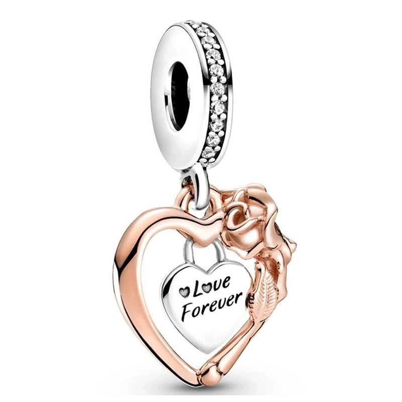 10 Pieces Cartoon Style Geometric Animal Metal Plating Inlay Rhinestones Jewelry Accessories