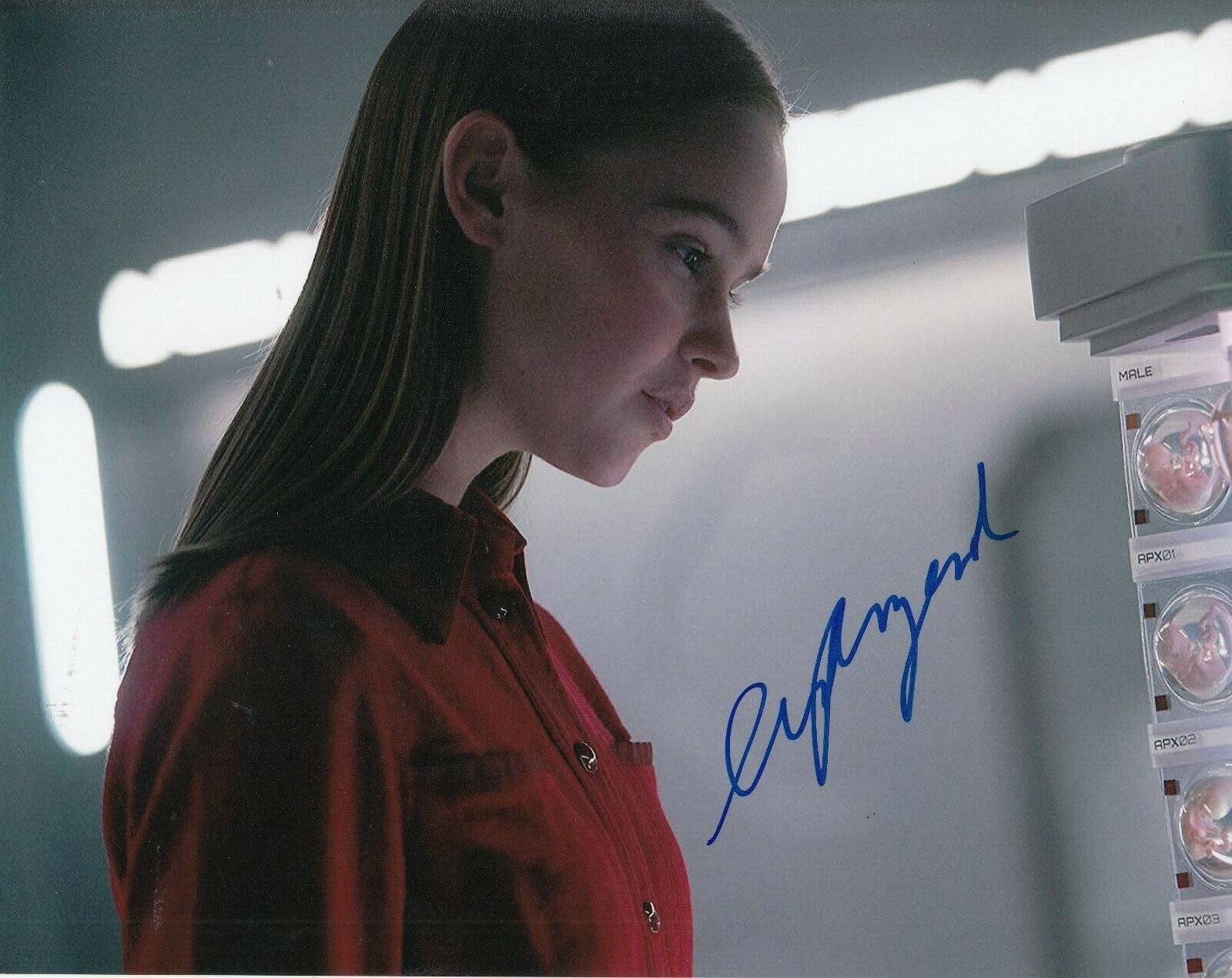 CLARA RUGAARD signed (I AM MOTHER) Movie Star 8X10 Photo Poster painting *Daughter* W/COA #1