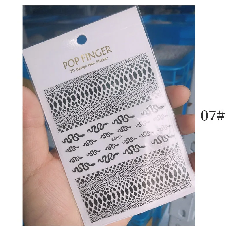 1 Sheet New Roman English Alphabet Number 3D Nail Stickers Christmas Animals iridescent Gold Silver Word Small Letters Nail