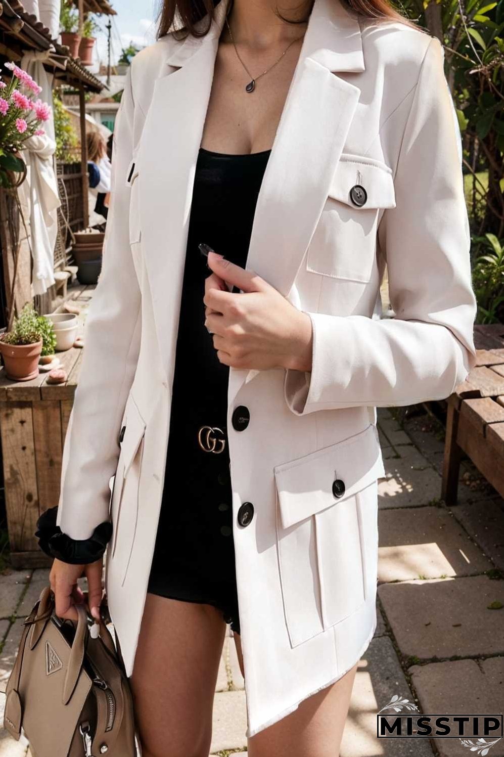 lapel button slim fit long sleeve blazers