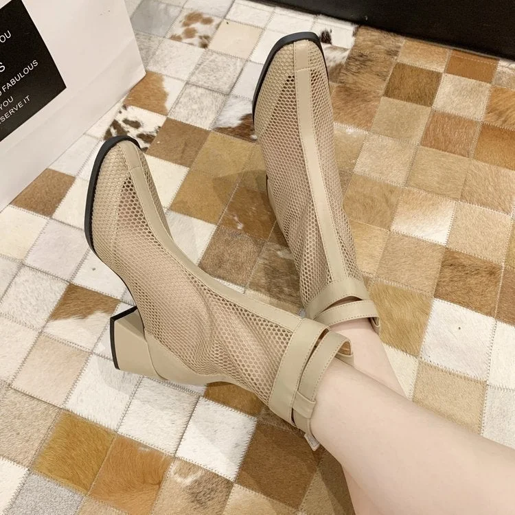 Hollow Short Boots Sexy Padded High Heel Sandals