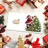 (US Only)6PCS DIY Santa Claus Diamond Art Greeting Cards Congratulations Cards & Gifts