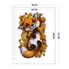 Fox In Autumn-14CT Stamped Cross Stitch 38*47cm/14.96*18.5in(Brand)