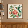 Rose Hummingbird PDIY 11CT 3 Strands Stamped Cross Stitch Kit 40x40cm