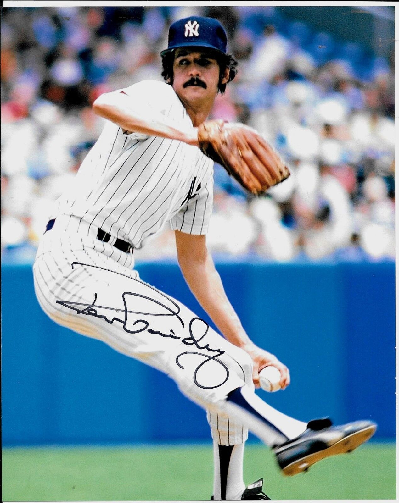 RON GUIDRY NY YANKEES 1978 AMERICAN LEAGUE CY YOUNG WINNER SIGNED Photo Poster painting+ BONUS