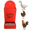 [US Local Warehouse] Chicken Oyster Shell Feeder and Grit Feeder Hanging Poultry Feeder (Red C)