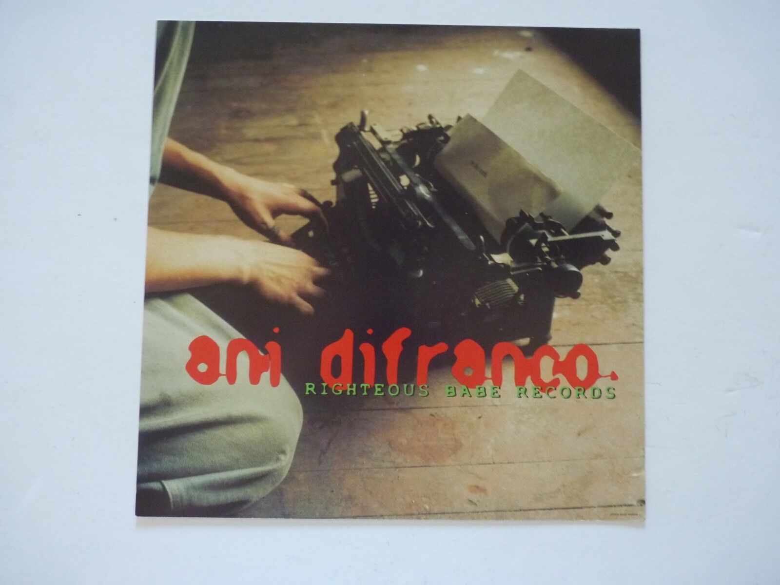 Ani DiFranco Righteous Babe Records LP Record Photo Poster painting Flat 12x12 Poster