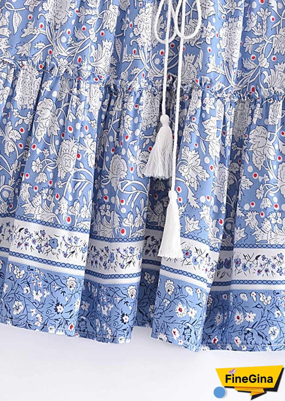 Boho Skirts in Wrap Skirt, Blue Sky and Daisy For Women