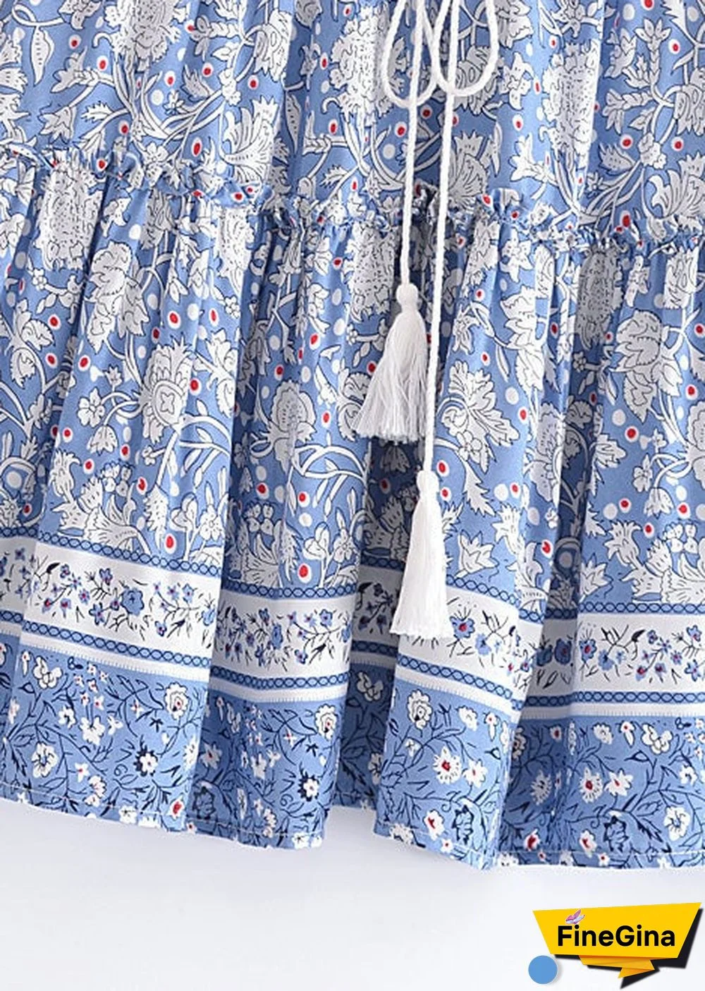 Boho Skirts in Wrap Skirt, Blue Sky and Daisy For Women