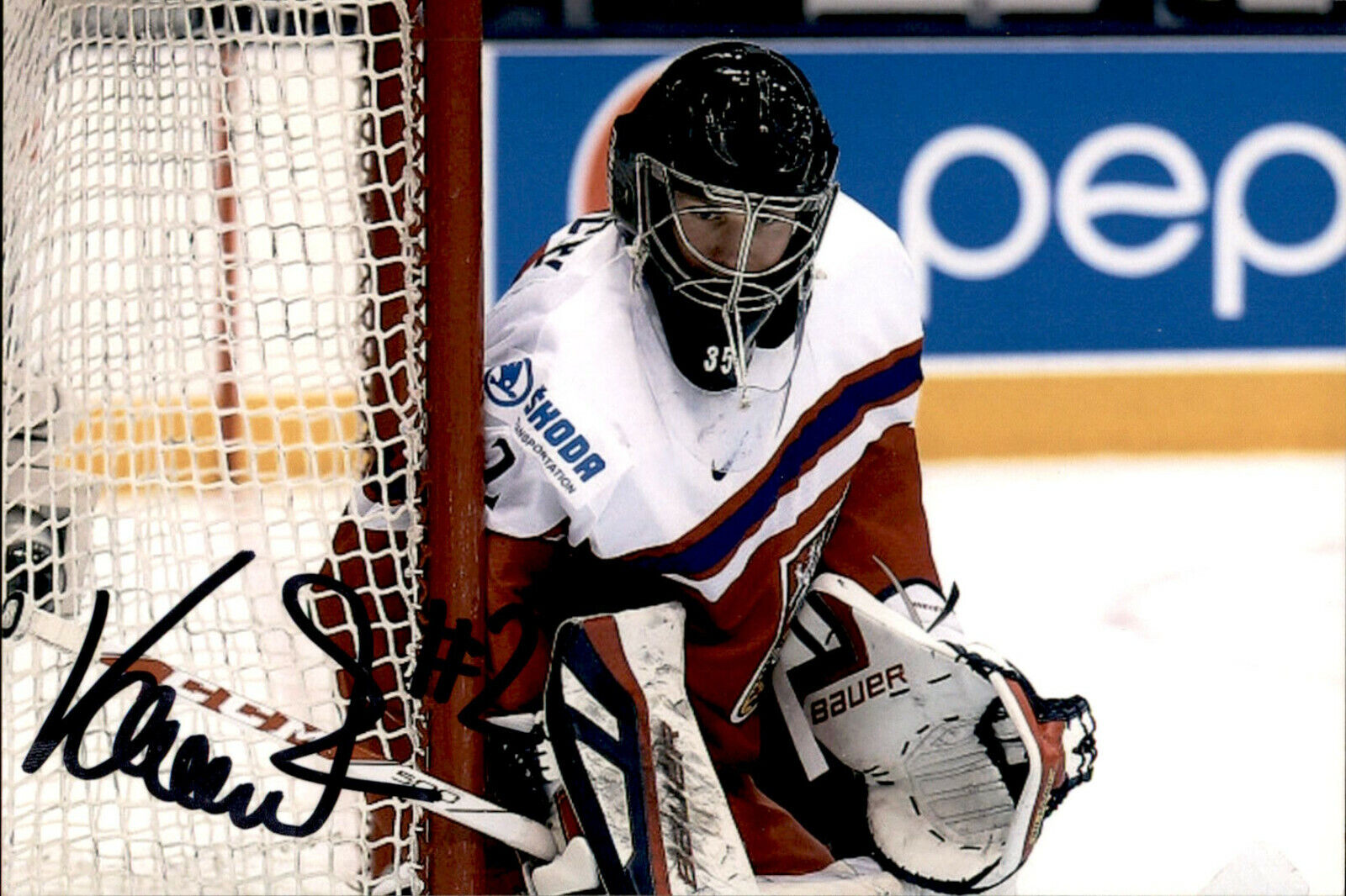 Vitek Vanecek SIGNED 4x6 Photo Poster painting TEAM CZECH REPUBLIC / WASHINGTON CAPITALS