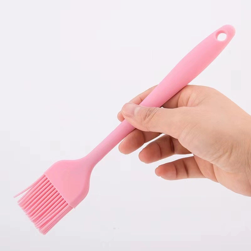 Direct Silicone Oil Brush Barbecue Brush High Temperature Resistant Integrated Brush Baking Tools Scraper Household Silicone Brush Trumpet