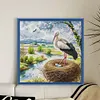 Happy Crane-14CT Stamped Cross Stitch 34*34cm/13.39*13.39in tapestrymarket