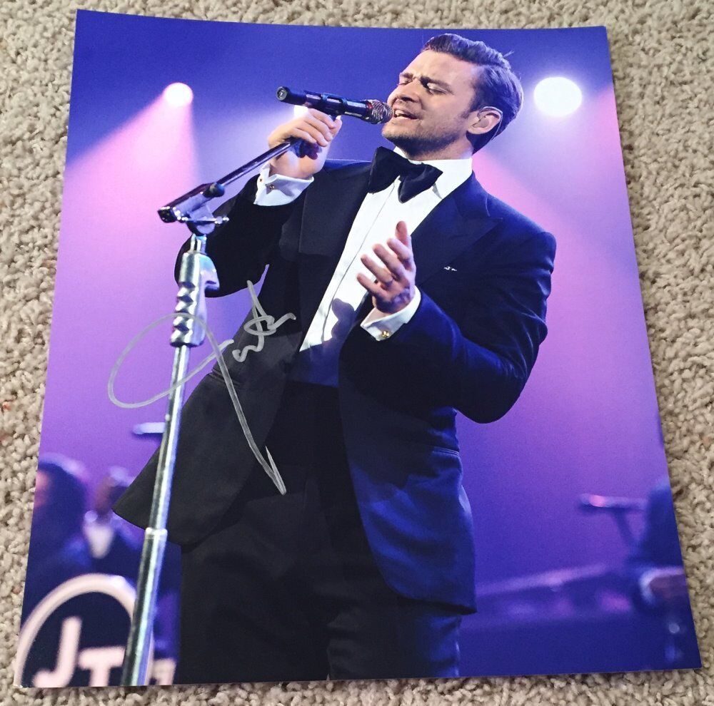 JUSTIN TIMBERLAKE SIGNED AUTOGRAPH 11x14 Photo Poster painting w/VIDEO PROOF & BECKETT BAS COA