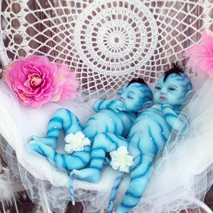  20'' Realistic Reborn Silicone Santiago Handmade Fantasy Baby Twins Girls Doll-Best Gift For Kids By Reborndollsshop® - Reborndollsshop.com®-Reborndollsshop®