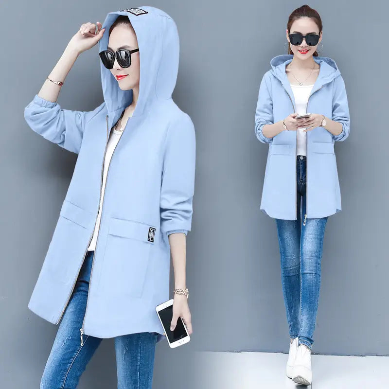 New Style Plus Fat Plus Size Women’s Trench Coat