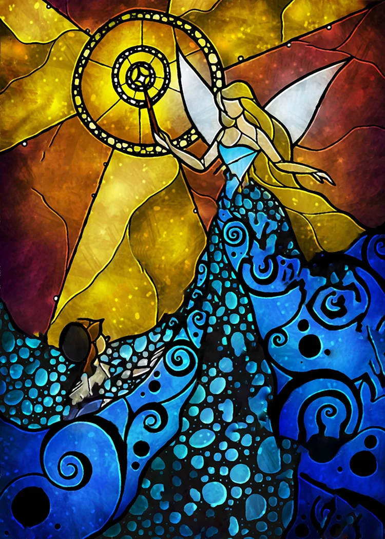 The Blue Fairy 40*50CM(Canvas) Diamond Painting gbfke