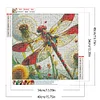(40*40cm)Dragonfly Dandelion - Full Round Drill Diamond Painting