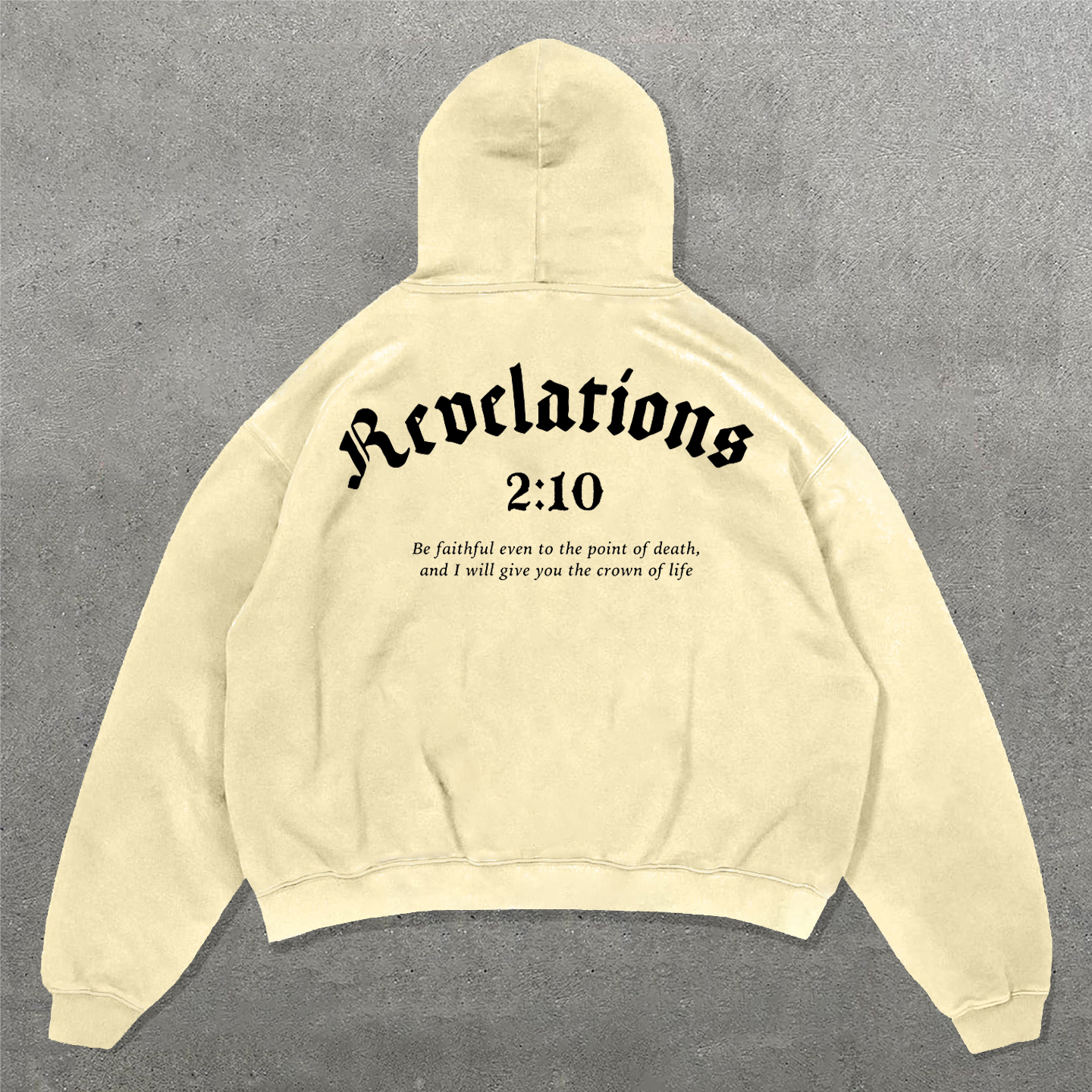 Revelations 2:10 Print Long Sleeve Hoodies
