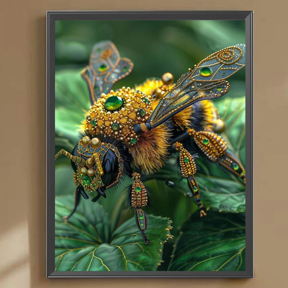 Diamond Painting - Full Round Drill - Bee(Canvas|30*40cm)