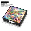 (US Local)Dragonfly Diamond Painting Memo Pad Holder Mosaic Kit for DIY Art Craft